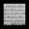 3D панель П-036 495х495х20 мм для создания интерьерных композиций с гипсовой лепниной