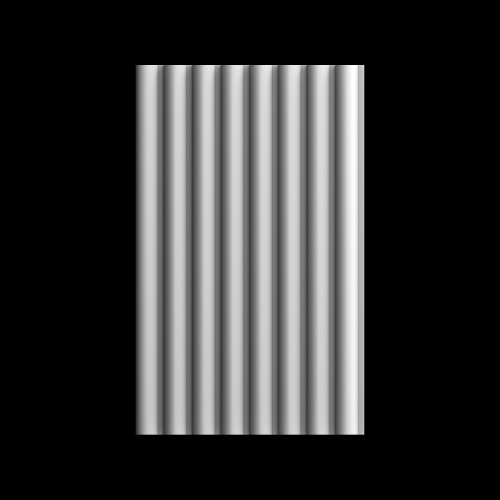 3D панель П-057 254х18х1190 мм для создания интерьерных композиций с гипсовой лепниной