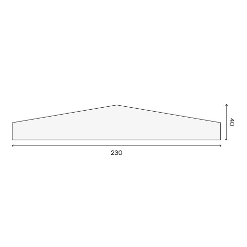 3D панель П-061 230х40х1800мм шт из гипса