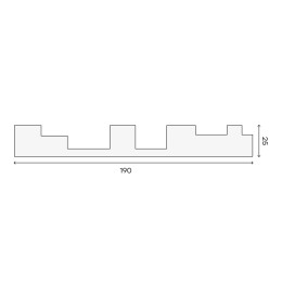 3D панель  П-070 578х25х1800 мм м²