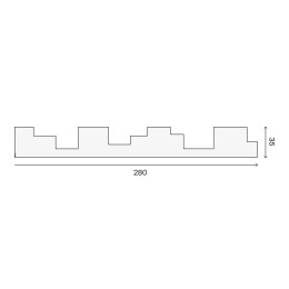 3D панель  П-089 545х35х1800 мм  м²