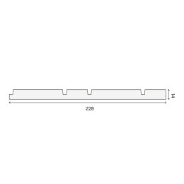 3D панель  П-127 228х14х1800 мм  шт