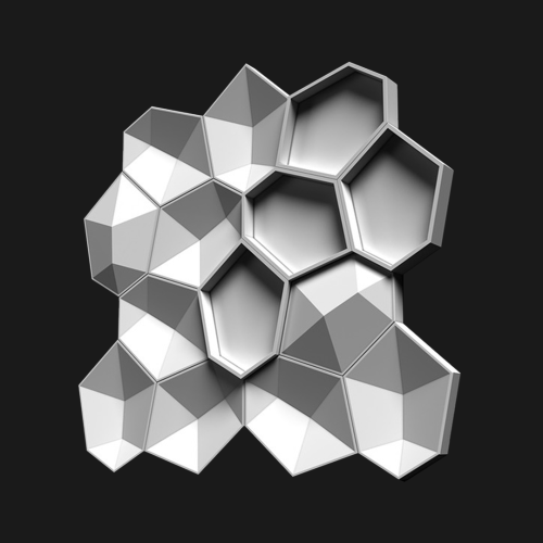 3D панель П-074 215х165х30 мм для стильного интерьера с гипсовой лепниной