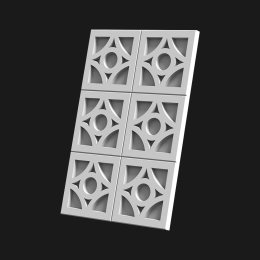 3D панель  П-091 298х447х18 мм  шт