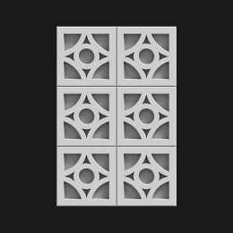 3D панель  П-091 298х447х18 мм  шт