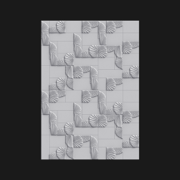 3D панель  П-095 (составная) м²