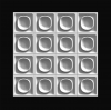 3D панель П-100 300х300х38 мм для уникальных интерьерных композиций с гипсовой лепниной