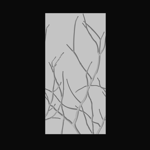 3D панель П-062 (размер и цена по согласованию на заказ) для создания интерьерных композиций с гипсовой лепниной