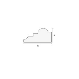 Молдинг  М-239 33х16х1800 мм  шт